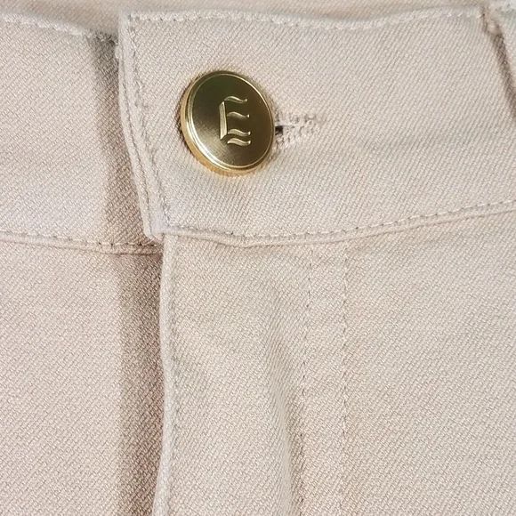 NWT beige tapered leg stretchy slacks pants sz 42
